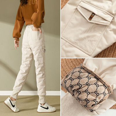 专柜品质羽绒裤女外穿秋冬