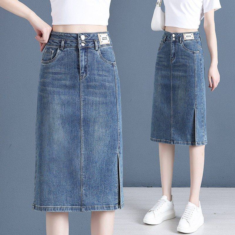 牛仔半身裙女春秋2026新款高腰显瘦直筒包臀裙小个子中长款一步裙,女装/女士精品,真丝上装,淘宝优惠券,粉丝福利购,淘宝优惠卷