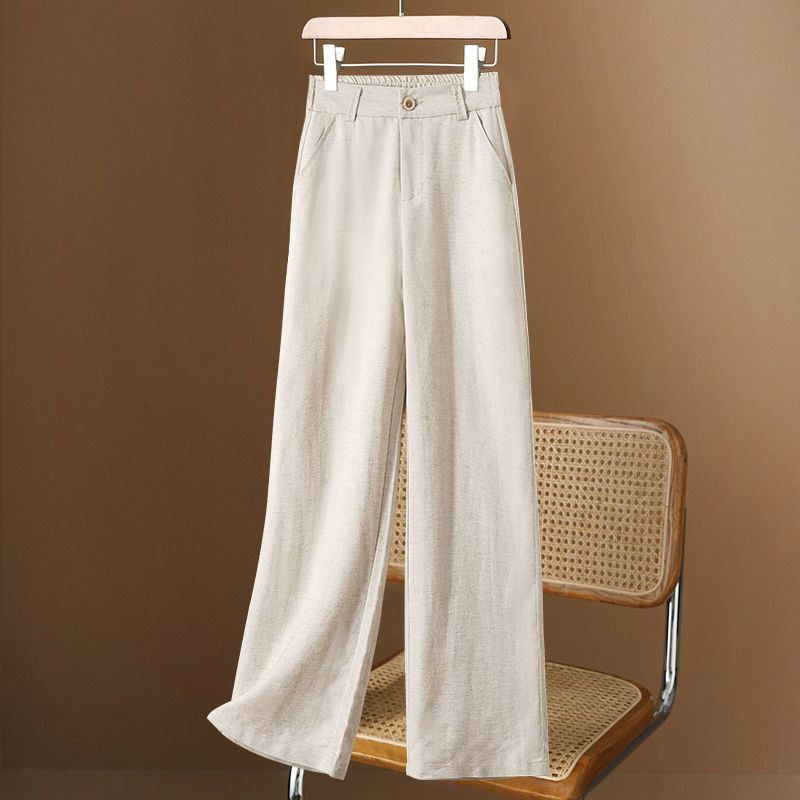 亚麻直筒裤女夏季薄款2026新款休闲防晒长裤高腰垂感九分阔腿裤子,女装/女士精品,时尚防晒服,淘宝优惠券,粉丝福利购,淘宝优惠卷