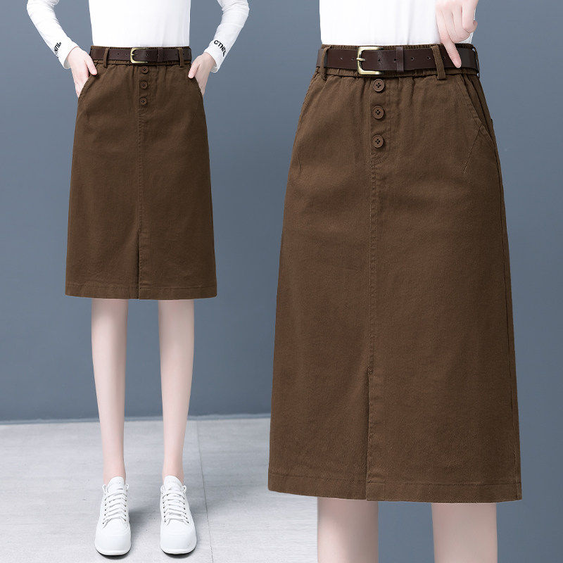 开叉牛仔半身裙女春秋2026新款高腰显瘦中长款a字休闲一步包臀裙,女装/女士精品,大码半身裙,淘宝优惠券,粉丝福利购,淘宝优惠卷