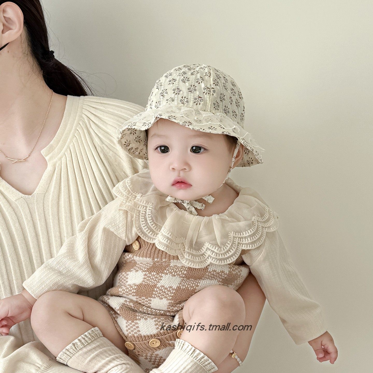 婴儿渔夫帽春秋季大帽檐遮阳盆帽女宝宝甜美碎花公主帽户外防晒帽,童装/婴儿装/亲子装,帽子,淘宝优惠券,粉丝福利购,淘宝优惠卷