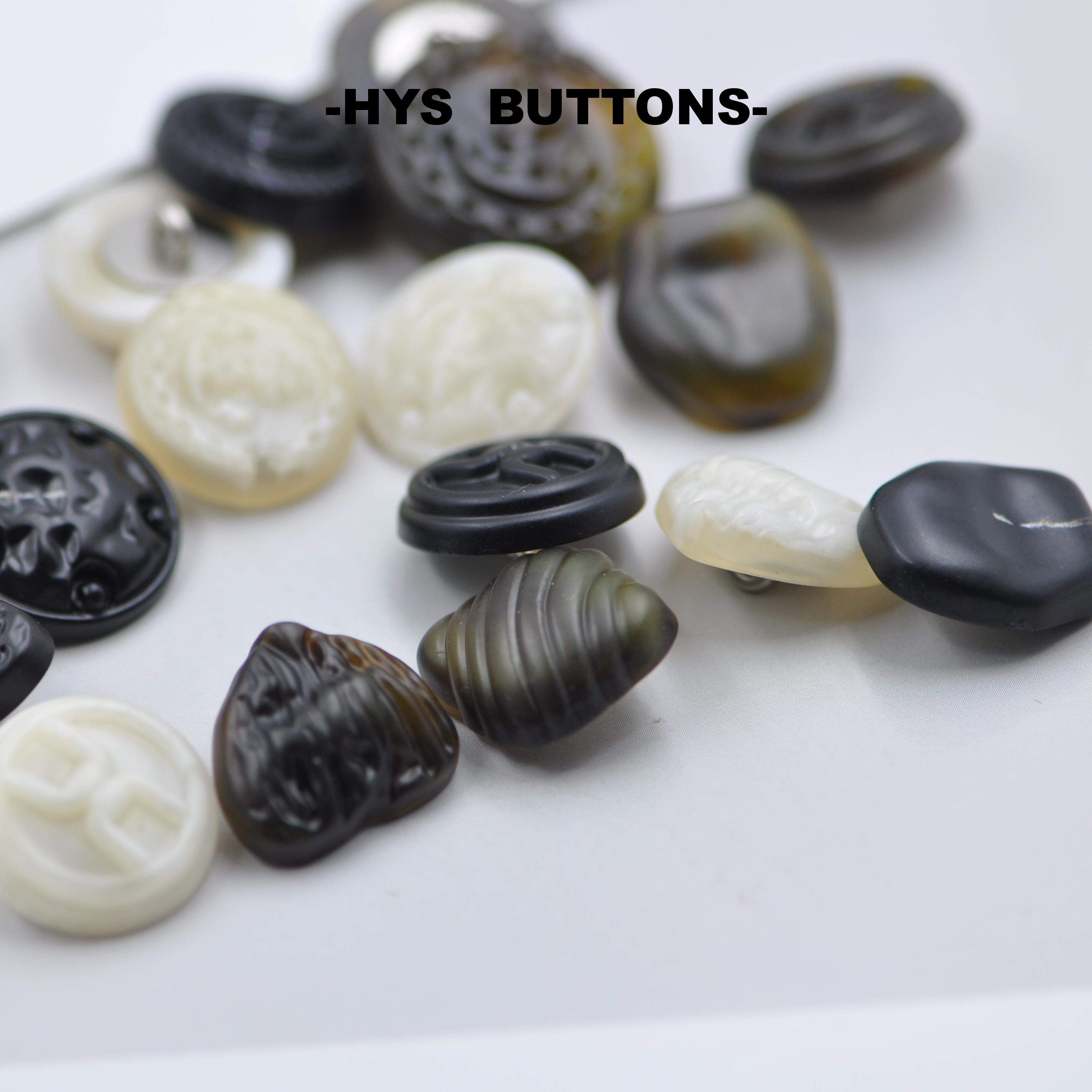 HYS BUTTONS新款钮扣不规则造型钮扣高品质时尚百搭小香纽扣
