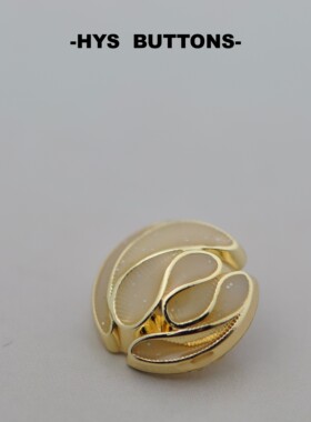 HYS BUTTONS金属钮扣百搭高品质西装钮扣高级感金属玫瑰家点油
