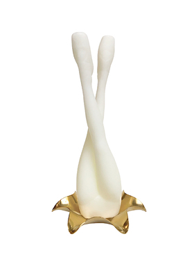 Percy Lau芭蕾舞者香薰蜡烛 乳白色 金属底盘 松木香