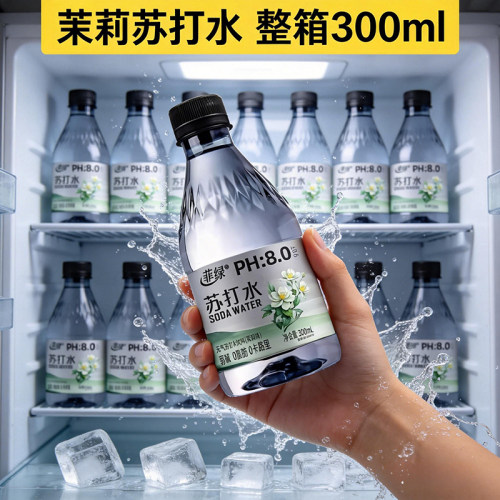 无糖无气茉莉苏打水300ml*24瓶