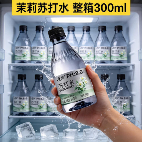无糖无气茉莉苏打水300ml*24瓶