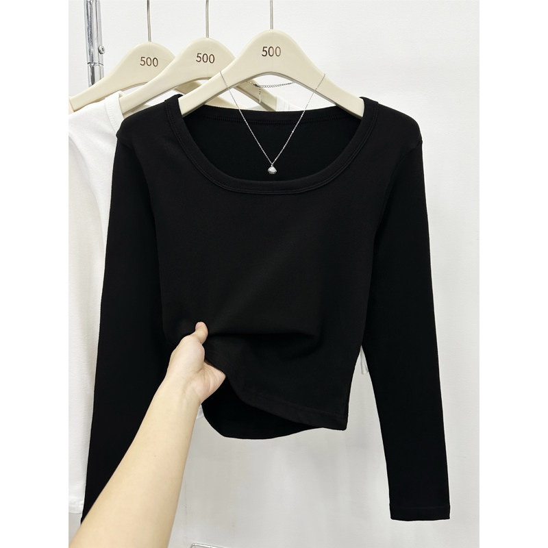 方领德绒打底衫女秋冬季加厚保暖内搭修身不规则设计长袖t恤上衣,女装/女士精品,T恤,淘宝优惠券,粉丝福利购,淘宝优惠卷