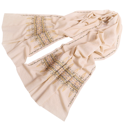 NMT女定制刺绣民族风羊绒披肩