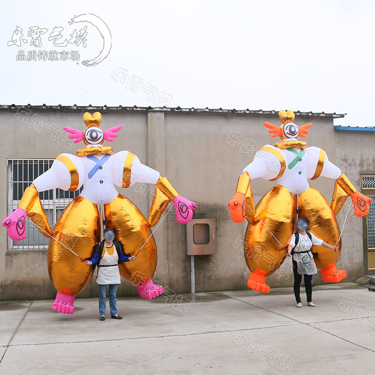 定制充气卡通模型专业设计立体建模厂家直销乐霄气模广告活动气模