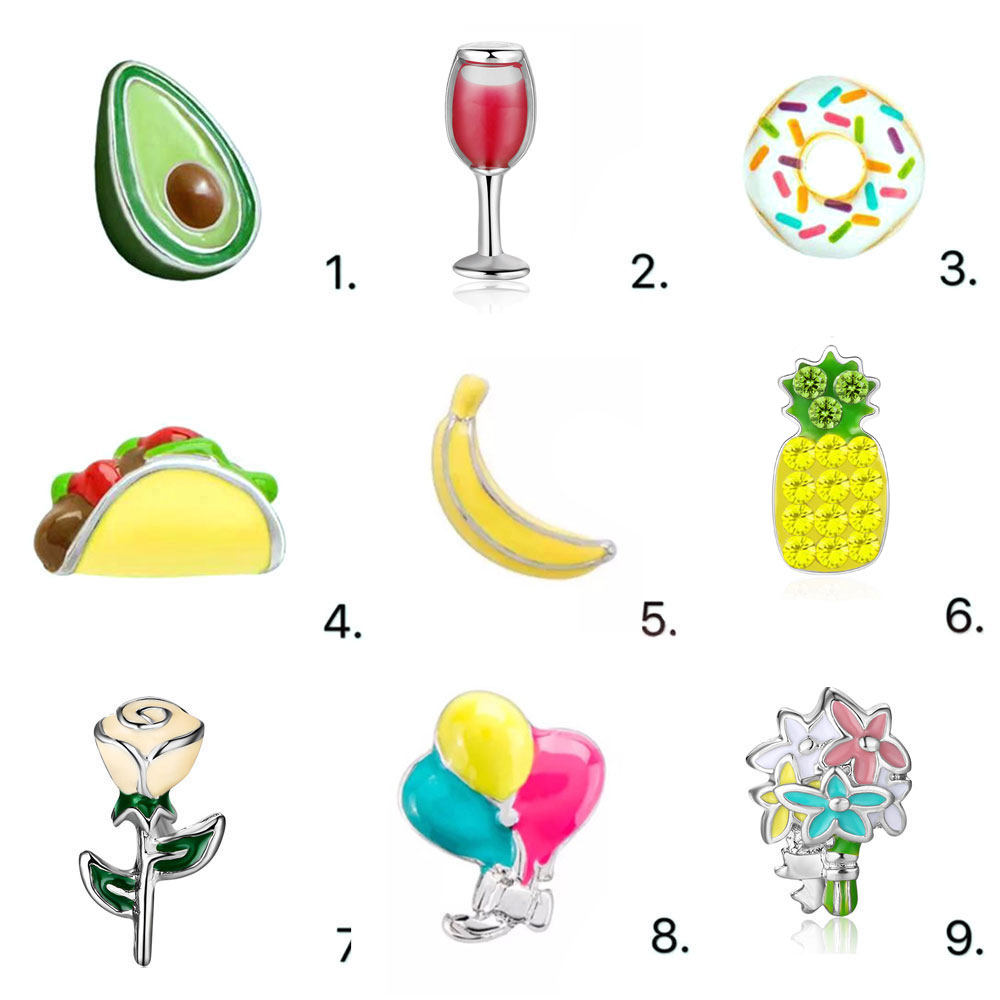 origami owl 食物饮料1 漂浮盒子手链项链手表 装满你的故事