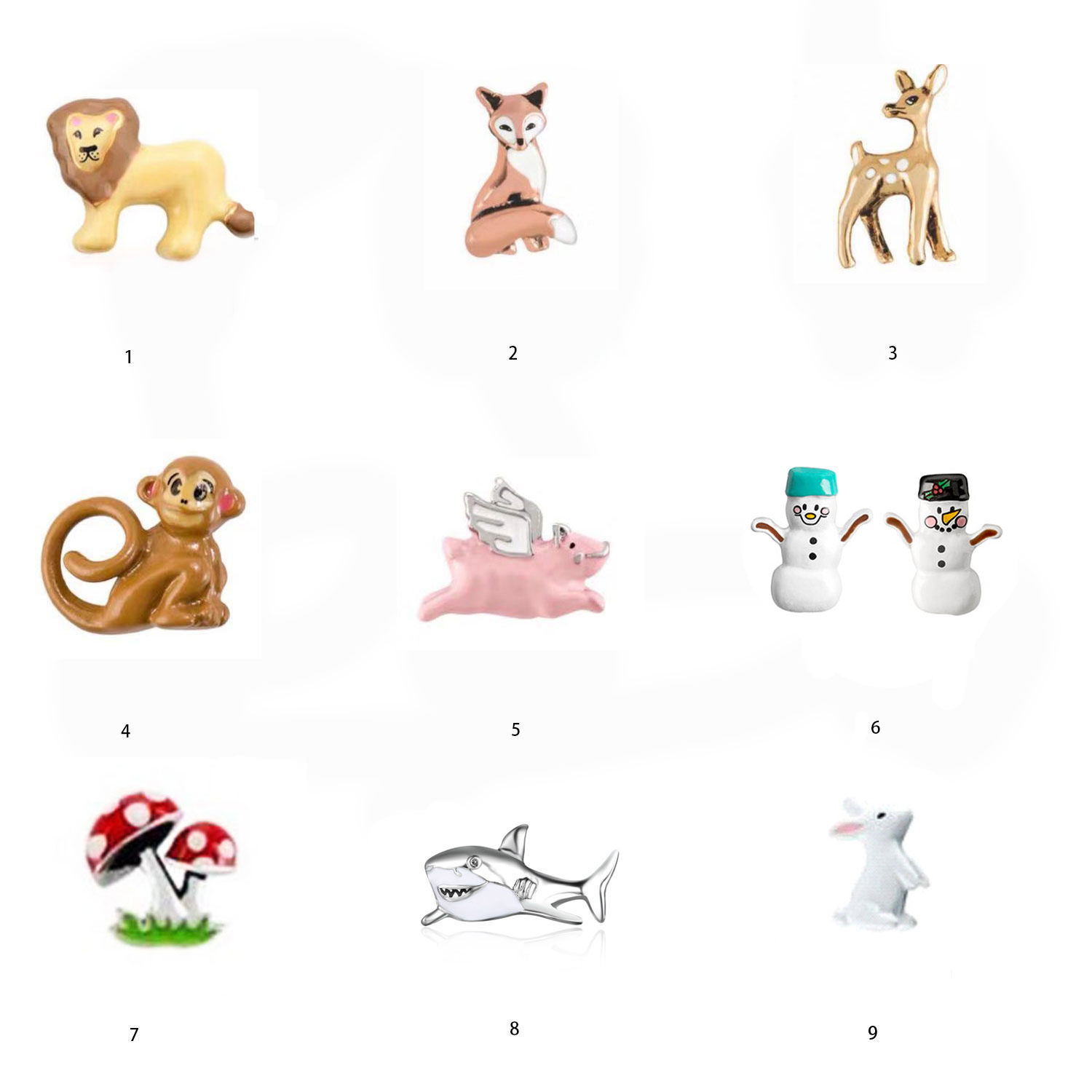 动物鸟虫 origami owl装满你的故事漂浮盒子手链项链手表配饰