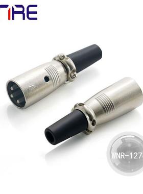 WNR-1276音箱话筒插头插座三/五芯 卡侬公头音频功放调音台信号头