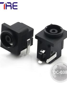DC-038电源接口DC插座耳机CD机维修配件黑色三脚公母头母座1A 30V