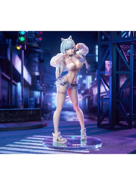 【bilibili】现货Bibi Buttons T-TRACK原画 近未来猫又 MIU 手办