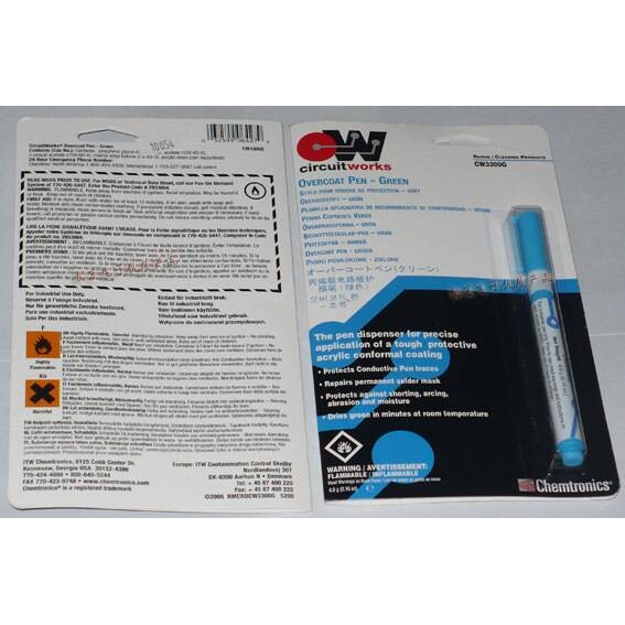 美国原装产CHEMTRONICITW CW3300G护膜笔/涂层笔/绿油笔/绿漆笔