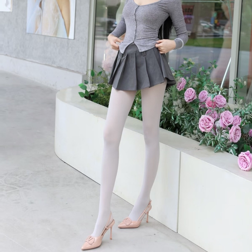 秋不透肤lo袜120D天鹅绒连裤袜子女面膜白丝袜JK大码外穿打底裤袜