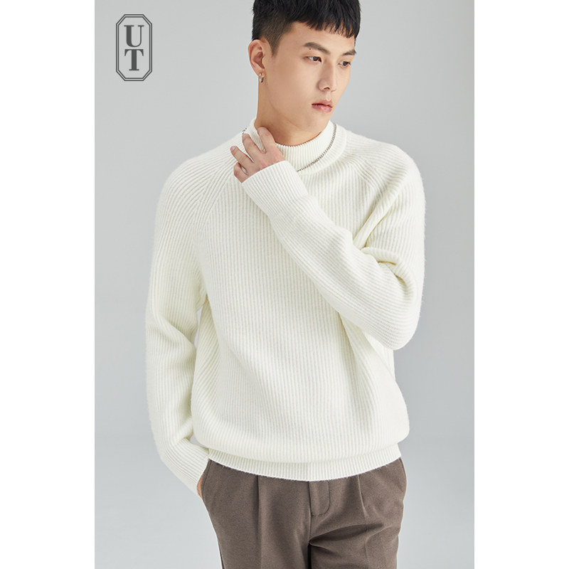 羊毛衫保暖套头冬季加厚内搭男士