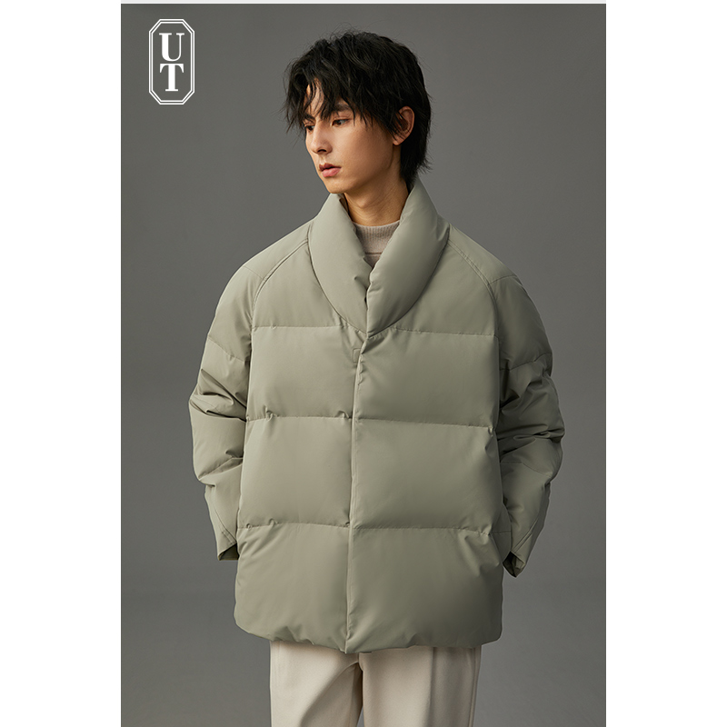 立领面包服短款羽绒服加厚保暖