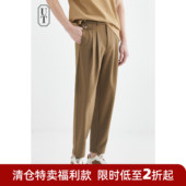 男士 休闲裤 宽松直筒韩版 潮流冰感超薄速干日系西装 子男 夏季 裤 薄款