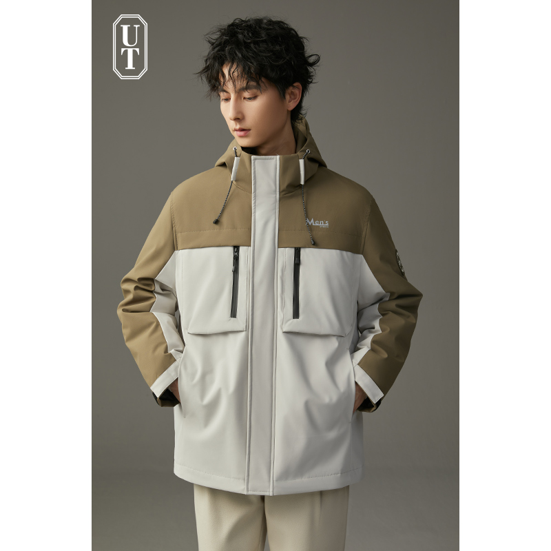 防水户外冲锋衣拼色夹克秋冬季