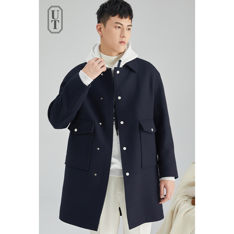 巴尔中长款羊毛大衣冬季韩版潮流