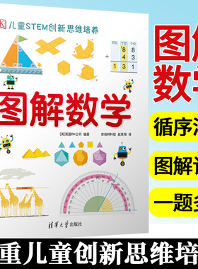 DK儿童STEM创新思维培养 图解数学 数学思维启蒙 图解数学dk 儿童数学思维训练游戏 儿童数学智力潜能开发 儿童数学加减法