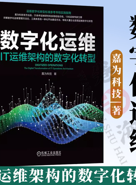 官网正版 数字化运维 IT运维架构的数字化转型 嘉为科技 ITIL SRE DevOps DataOps AIOps 运维 数字化运维 数字化转型 可观测性