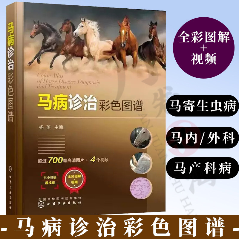 马病诊治彩色图谱 杨英 马寄生虫病 马内科病 马外科病和马产科病诊治技术 马病诊治指导书 养马技术人员基层兽医*备工具书