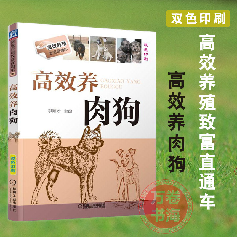 高效养肉狗 双色版 李顺才 实用肉狗养殖技术书籍 肉狗场管理 养肉狗