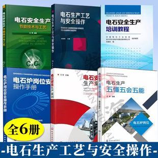 6册电石炉岗位+电石安全生产节能技术与工艺+电石安全生产+生产工艺与安全操作+电石炉岗位安全操作手册+电石安全生产培训教程