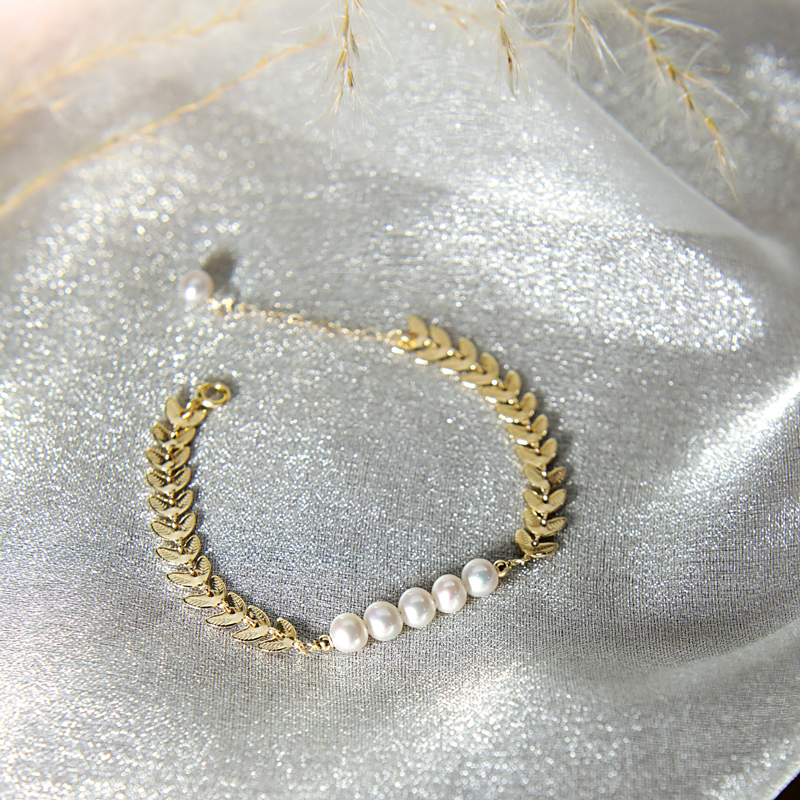 天然淡水珍珠手链小众款