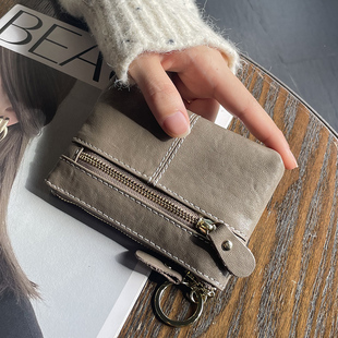 2026新款小钱包女款轻薄小巧硬币零钱包迷你收纳包高级感精致真皮