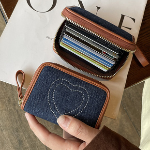 拉链小卡包女士2025新款银行卡收纳包多卡位大容量精致放卡的潮