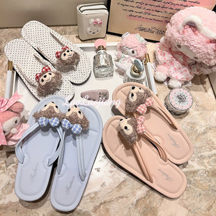 捞捞酱「玫玫日记」人字拖卡通拖鞋夏可外穿少女心舒适2025新居家