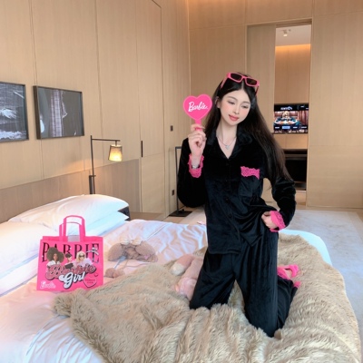 睡衣加厚海岛绒气质家居服