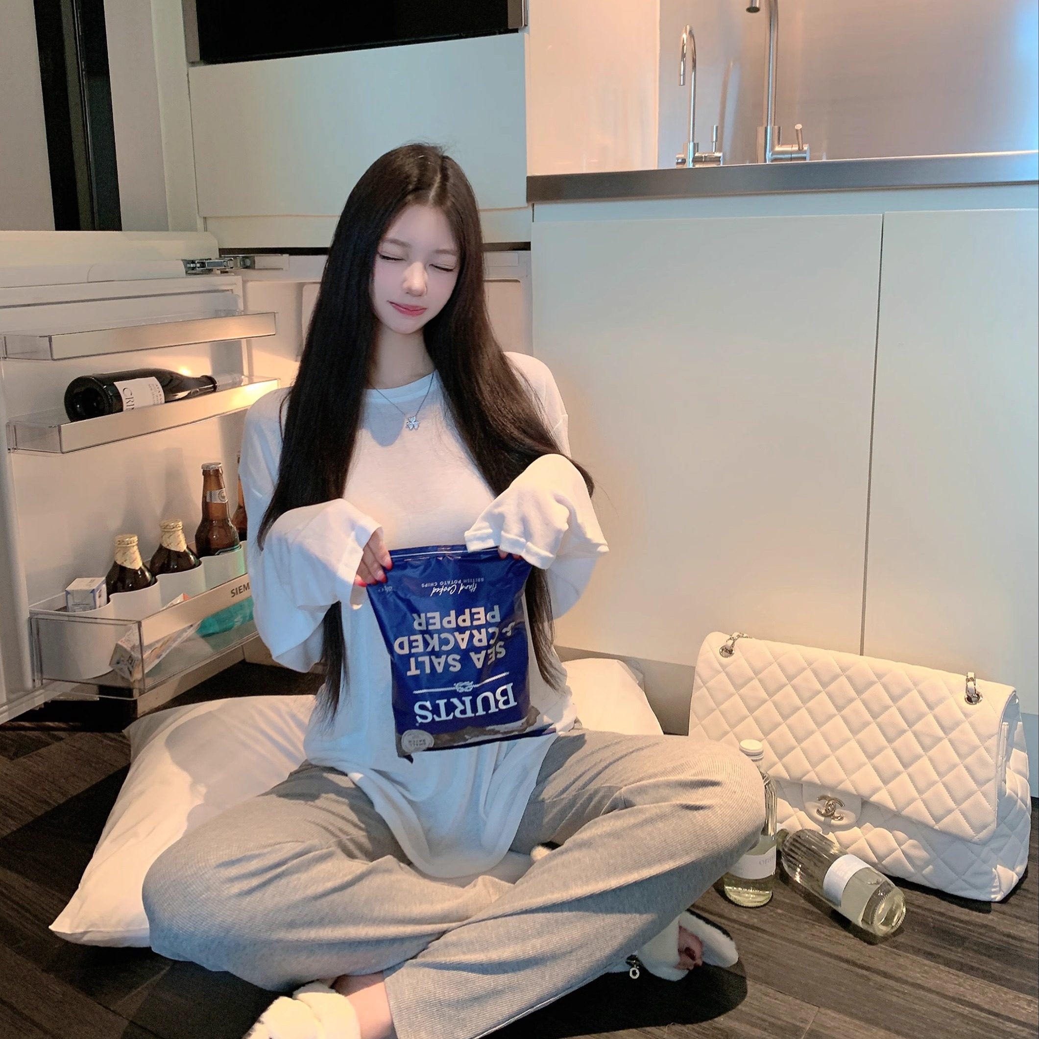 捞捞酱「私下chao爱的裸感穿搭」懒人套装家居服睡衣薄款舒适休闲,女士内衣/男士内衣/家居服,睡衣/家居服套装,淘宝优惠券,粉丝福利购,淘宝优惠卷