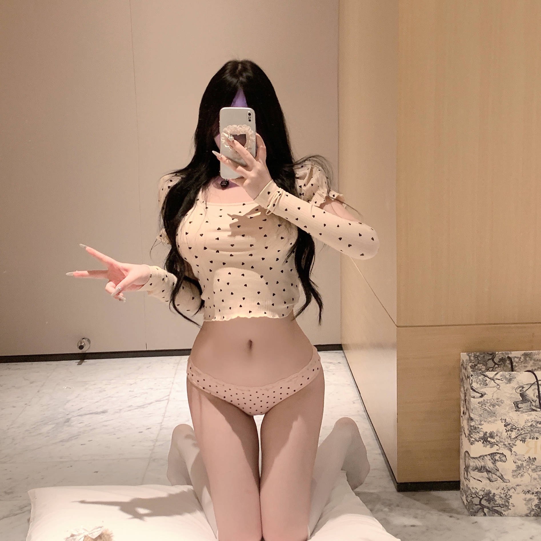 LaoLao酱「miu系感」波点日系少女纯欲蕾丝纯棉三角内裤透气舒适,女士内衣/男士内衣/家居服,女三角裤,淘宝优惠券,粉丝福利购,淘宝优惠卷