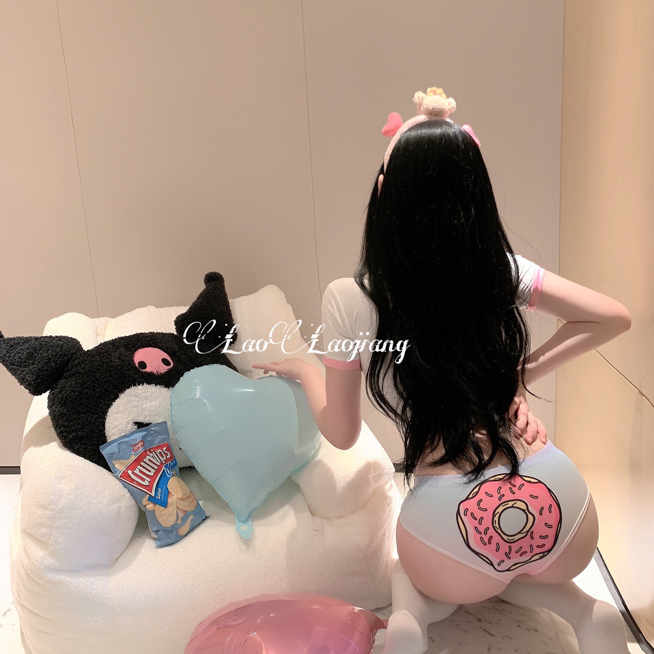 LaoLao酱「甜甜圈」少女纯欲日系舒适三角内裤印花网红透气辣妹,女士内衣/男士内衣/家居服,女三角裤,淘宝优惠券,粉丝福利购,淘宝优惠卷