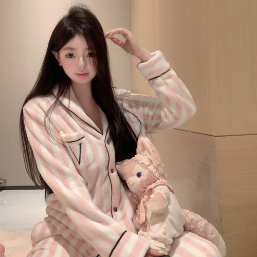 睡衣甜美日系加厚保暖家居服