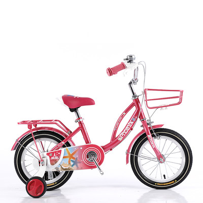 凤凰儿童自行车女孩童车公主3岁4岁5岁6岁小孩脚踏车有辅助轮高端