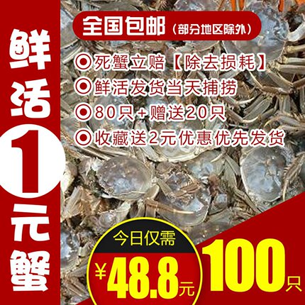 盘锦河蟹鲜活大1一元蟹香辣蟹2二元稻田蟹小螃蟹六月黄大闸蟹活蟹