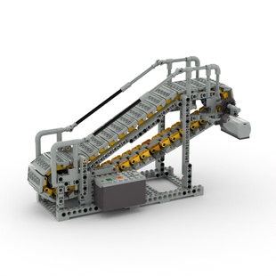 小小工程师国产积木电动齿轮工程机械组模型科技拼装 电动扶梯GBC