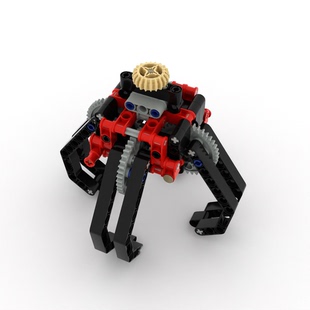 机械爪套装 小小工程师国产积木机器人工程机械齿轮科技拼装 四瓣式