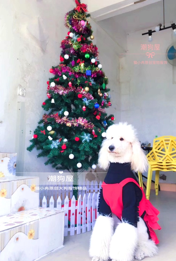 巨贵背带裙贵宾裙子泰迪冬装大狗裙子萨摩秋冬装小狗衣服宠物服饰