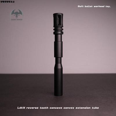 激趣LDT撸弹堂HK416金属消音装饰司马M4锋加盛司骏14逆牙拼接外管