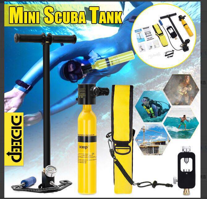 dideep 水肺 迷你氧瓶潜水教学 水下呼吸器 游泳装备 呼吸氧气罐