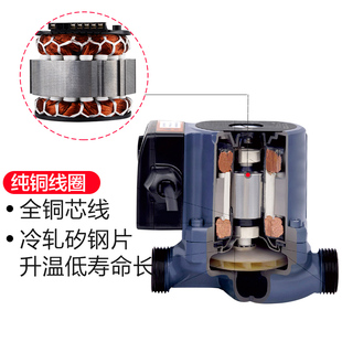 新款 屏蔽泵三档家用地暖静音暖气循环泵锅炉回水泵热水管道增 包邮