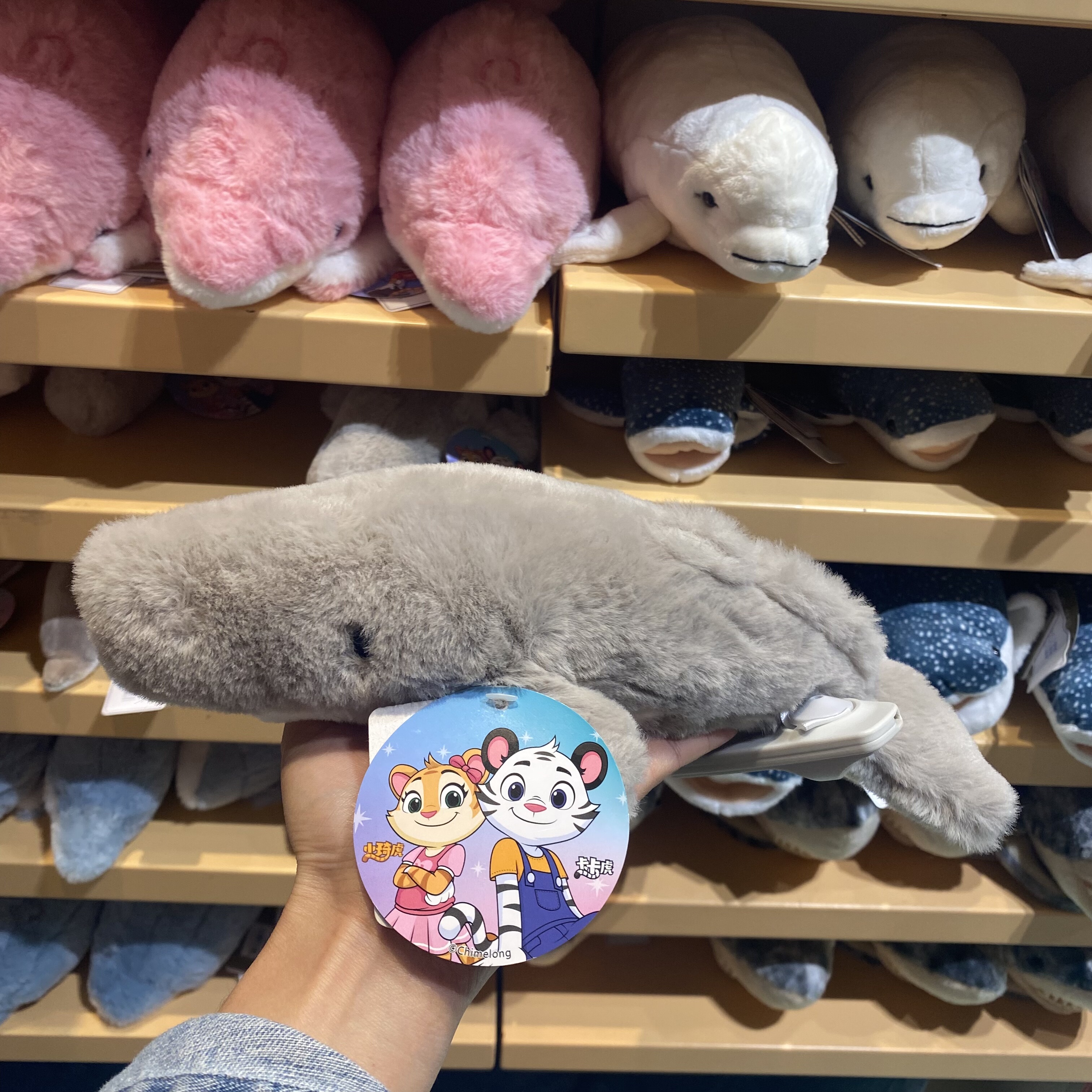 珠海长隆旅游纪念品抹香鲸毛绒公仔儿童玩具布娃娃礼物手信