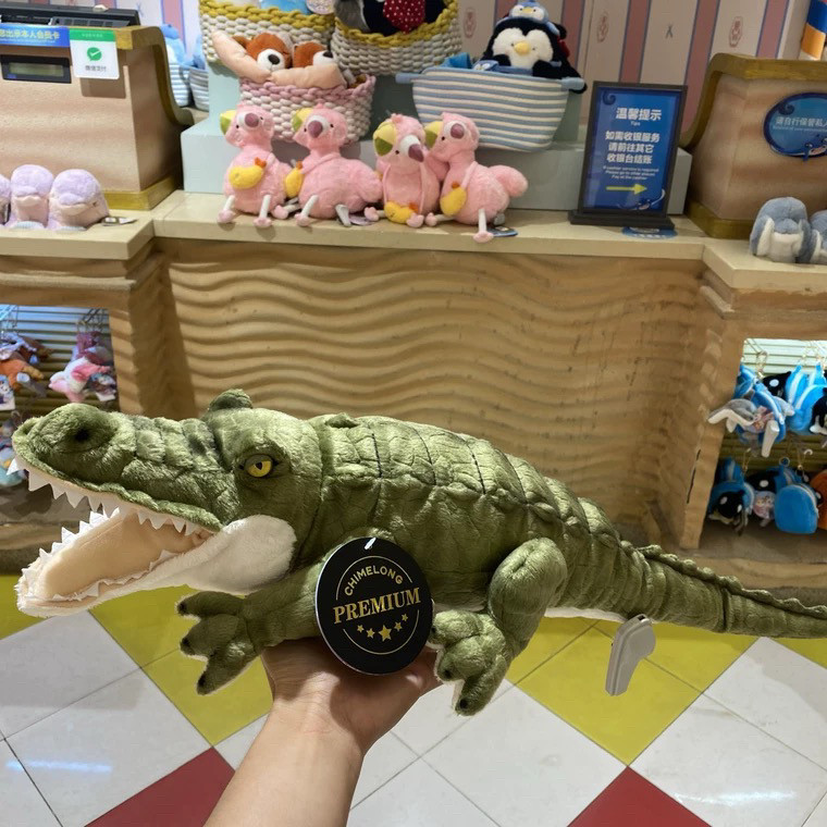 长隆宇宙飞船纪念品动物园海洋王国鳄鱼公仔儿童毛绒玩具礼物