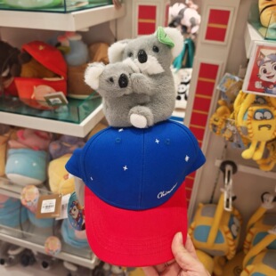 广州长隆纪念品立体树熊考拉抱抱公仔儿童棒球帽外出遮阳帽子礼物